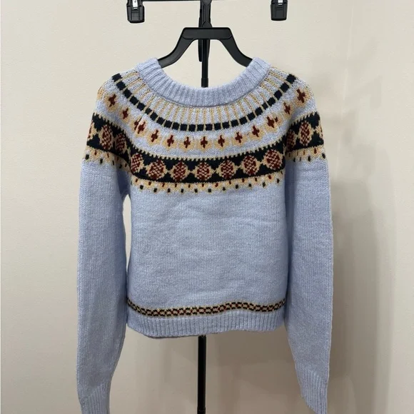 Altar'd State Light Blue Fair Isle Cardigan - Picture 8 of 8